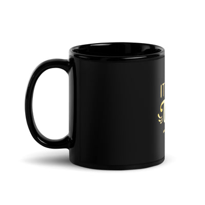 It is Well Black Glossy Mug