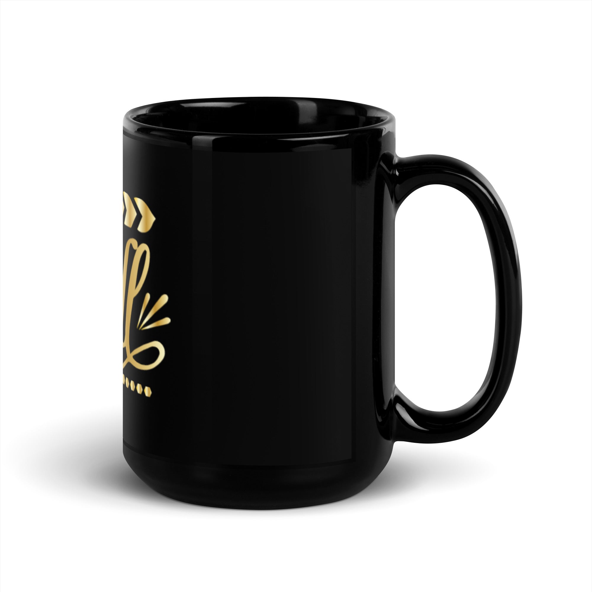 It is Well Black Glossy Mug