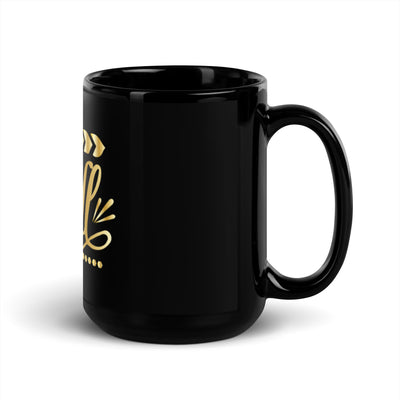 It is Well Black Glossy Mug